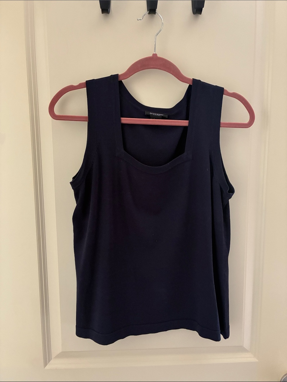 Autograph Navy Square-Neck Tank Top